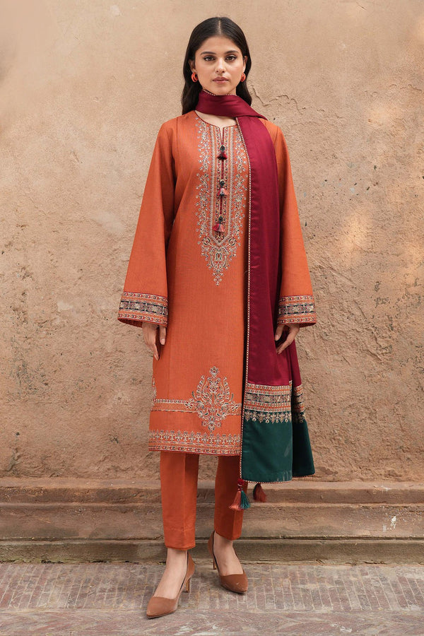 3PC Lawn Embroidered Shirt With Digital Printed Dupatta-306